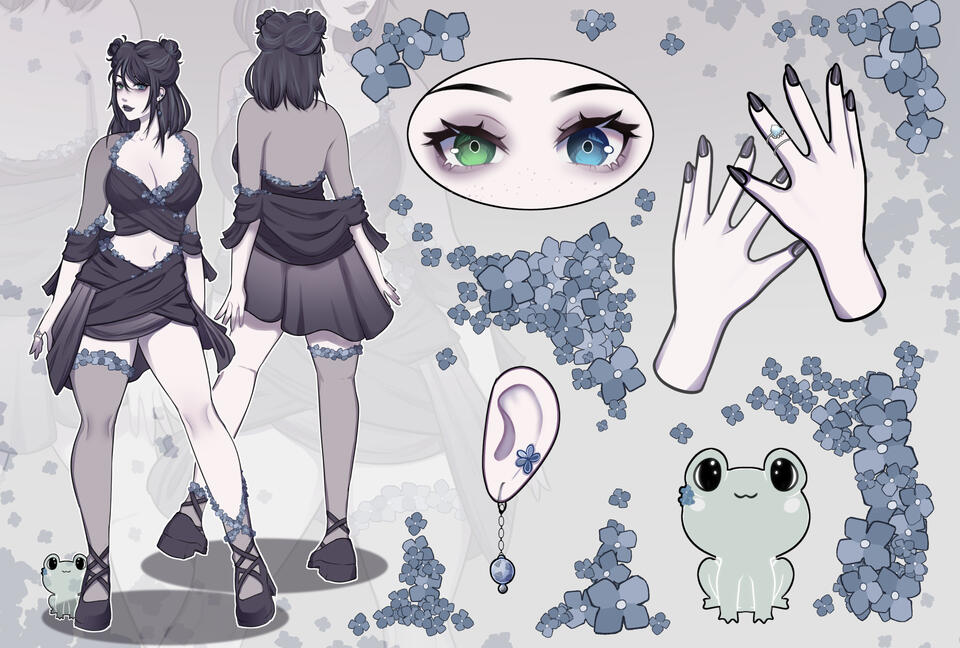 The PNG of Meenks (Without shoes) in her outfit!